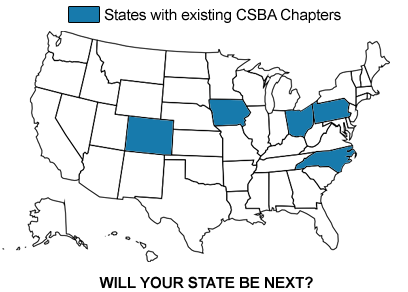 United States Map of CSBA Chapters
