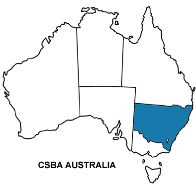 Map of CSBA Australia Chapters